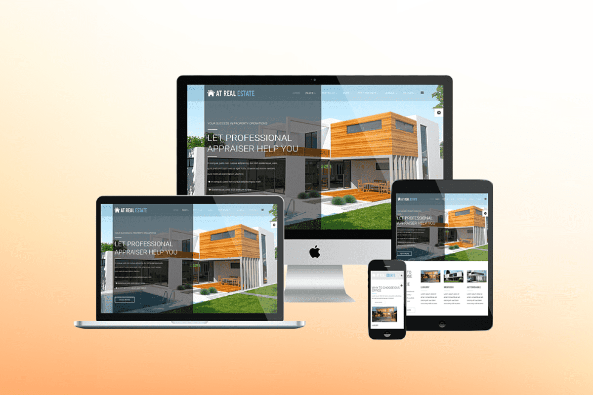 What makes a real estate website mobile-responsive and SEO-friendly?