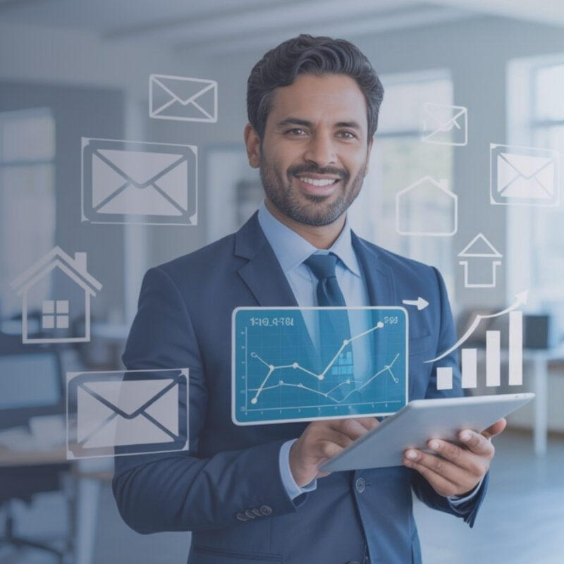 Real estate email marketing dashboard